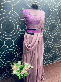 Stylolook Online Payment 🌹 Stylo Lehanga Cholli - light violet, Free