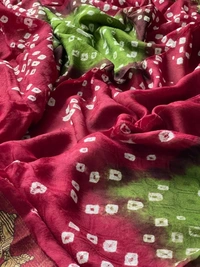 Stylolook Online Payment 🌹 Bandni Saree - Multicoulor, Free