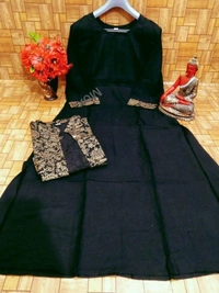 Charmlook Online Payment 🌹 Artistic Gown - BLACK, Free