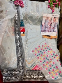 Charmlook Online Payment 🌹 Pakistani Designer Suit - Multicoulor, Free
