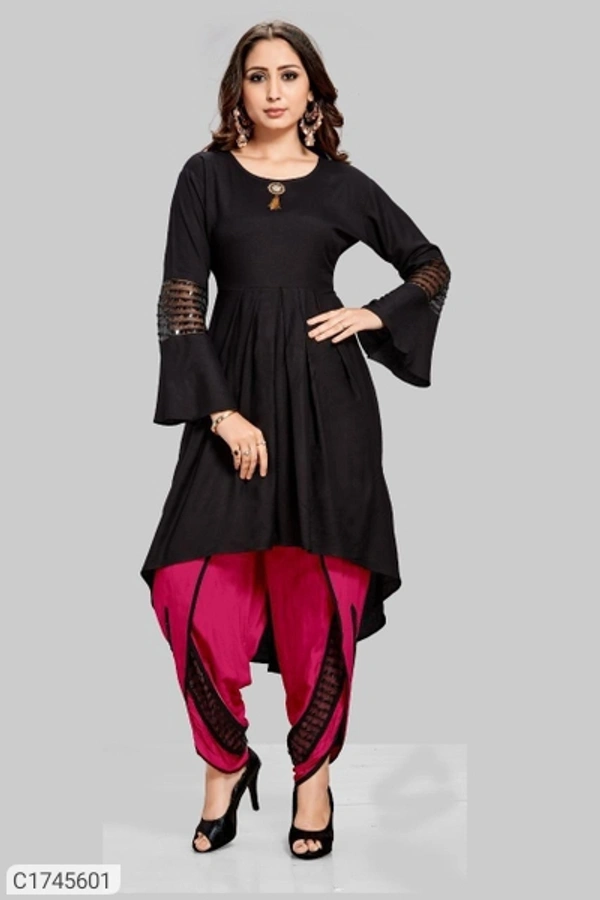 Stylolook Brand 🥀 Ladies Top With Patiala Salwar😍🤣New Fashion Update - Multicoulor, M,L,XL