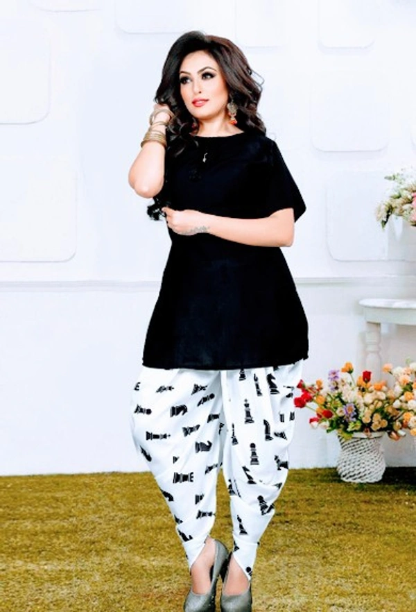 Stylolook Brand 🥀 Tops With Patiala Salwar - Multicolour, Free