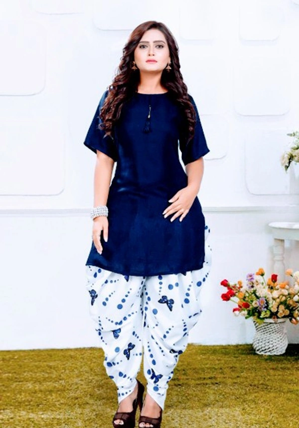 Stylolook Brand 🥀 Tops With Patiala Salwar - Multicolour, Free