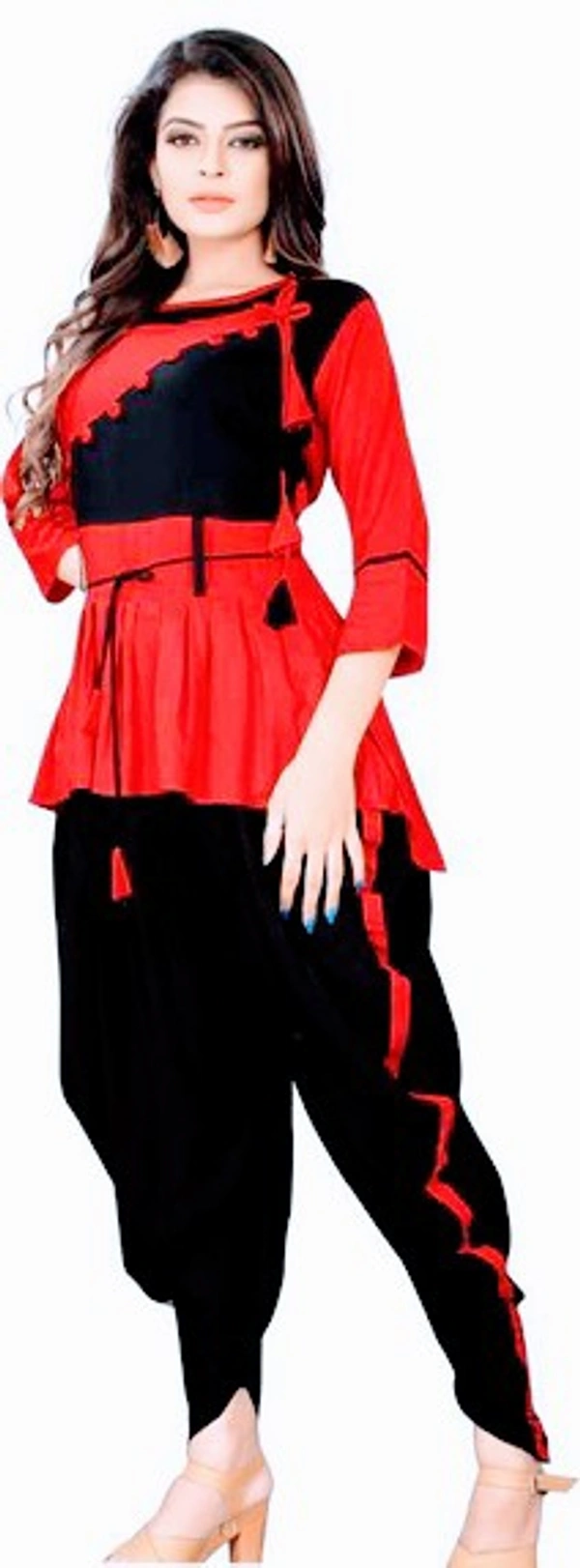 Stylolook *Catalog Name:* Special Solid Rayon Kurti Patiala Sets*Details:*Description: 1 Piece of Kurti and 1 Piece of Patiala Fabric; Kurti: Rayon, Patiala : RayonLength; Kurti: 42 In, Patiala : 40 InSize; Kurti: M-38, L-40, XL-42, XXl-44, Patiala : Free Size upto 44Work; Kurti: Solid , Patiala : Solid Designs(डिज़ाइन): 5💥 *FREE Shipping* (फ्री शिपिंग)💥 *FREE COD* (फ्री केश ऑन डिलीवरी)💥  - Multicoulor, M,L,XL,2XL