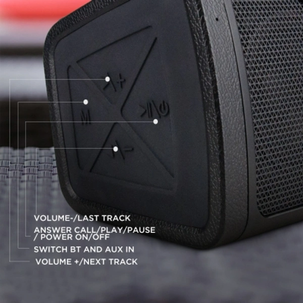Boat Stone1000 boAt Stone 1000 14 W Portable Bluetooth SpeakerColor: Black, Navy BluePower Output(RMS): 14 WPower Source: USB CableBattery life: 8 hrs | Charging time: 4 hrsBluetooth Version: 2.1Wireless range: 10 mWireless music streaming via BluetoothBuilt-in mic for hands free callingUsing simple touch controls change music tracks and control volumeIPX 5 splashproof- Enjoy music even in the sh - Black, standered