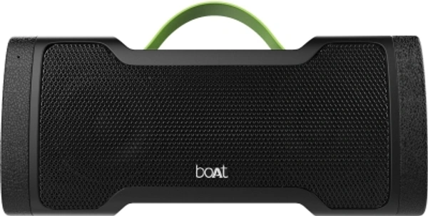 Boat Stone1000 boAt Stone 1000 14 W Portable Bluetooth SpeakerColor: Black, Navy BluePower Output(RMS): 14 WPower Source: USB CableBattery life: 8 hrs | Charging time: 4 hrsBluetooth Version: 2.1Wireless range: 10 mWireless music streaming via BluetoothBuilt-in mic for hands free callingUsing simple touch controls change music tracks and control volumeIPX 5 splashproof- Enjoy music even in the sh - Black, standered