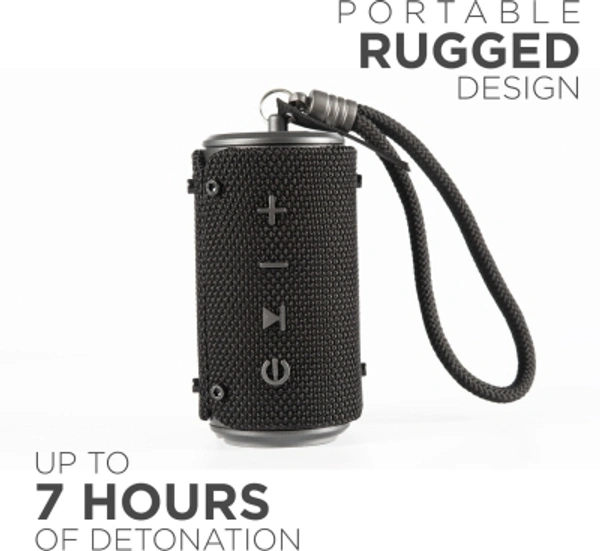 boat stone grenade 5W boAt Stone Grenade 5 W Portable Bluetooth SpeakerPower Output(RMS): 5 WPower Source: BatteryBattery life: 7 hrs | Charging time: 2 hrsBluetooth Version: 5Wireless range: 10 mWireless music streaming via BluetoothMemory Card SlotBuilt-in mic for hands free callingIPX 6 splashproof- Enjoy music even in the shower/ rainUsing simple touch controls change music tracks and control volume - Black, standered