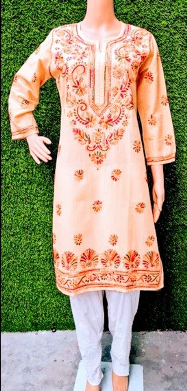 Stylolook Gorgeous Embroidered Cotton Kurtis - Multicoulor, All
