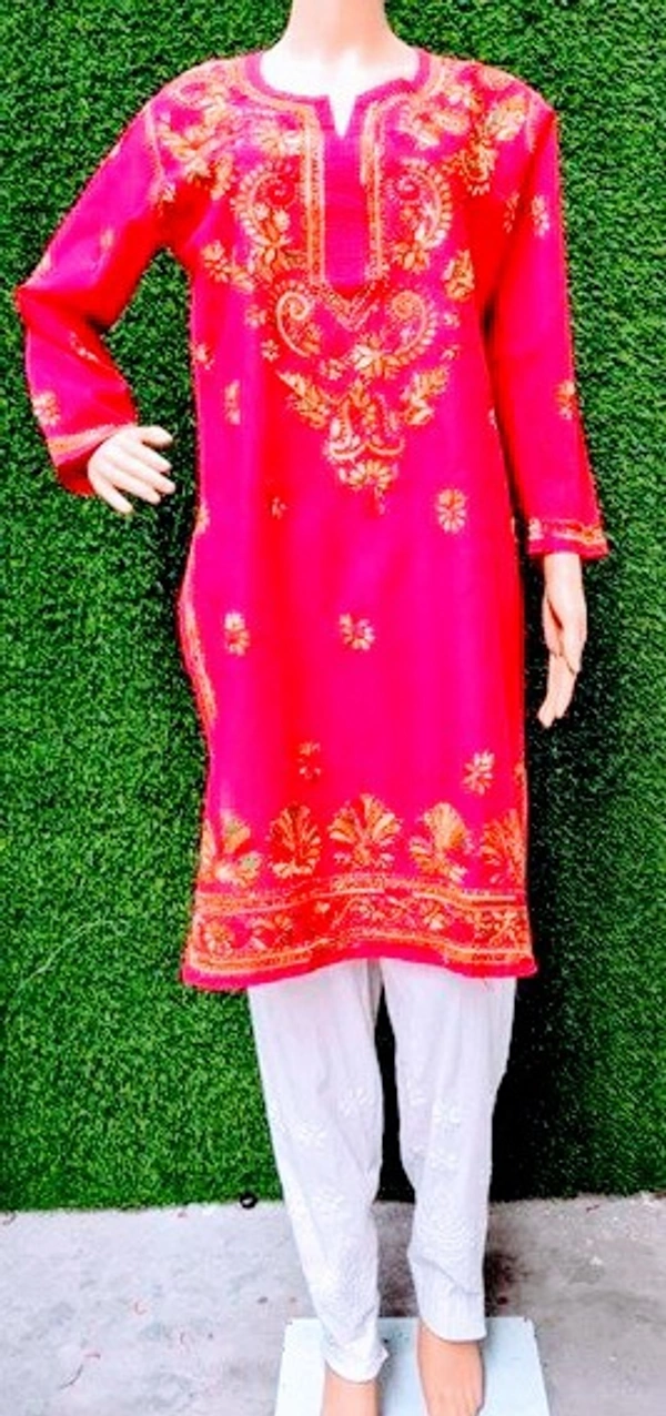 Stylolook Gorgeous Embroidered Cotton Kurtis - Multicoulor, All