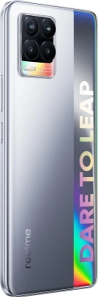 Realme 8 Cyber Silver,128 GB realme 8 (Cyber Silver, 128 GB)Color: Cyber Black, Cyber SilverRAM: 4 GB, 6 GB, 8 GB8 GB RAM | 128 GB ROM | Expandable Upto 256 GB16.26 cm (6.4 inch) Full HD+ Display64MP + 8MP + 2MP + 2MP | 16MP Front Camera5000 mAh BatteryMediaTek Helio G95 ProcessorSuper AMOLED Display7 Days Replacement Policy, No questions asked. - silver, standered