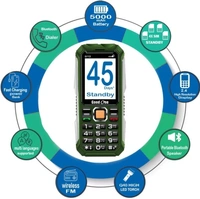Kechaoda Good One G 112 Good One G112Color: Blue, Green256 MB RAM | 256 MB ROM6.1 cm (2.4 inch) Display2MP Rear Camera5000 mAh Battery7 Days Replacement Policy, No questions asked. - Green, standered
