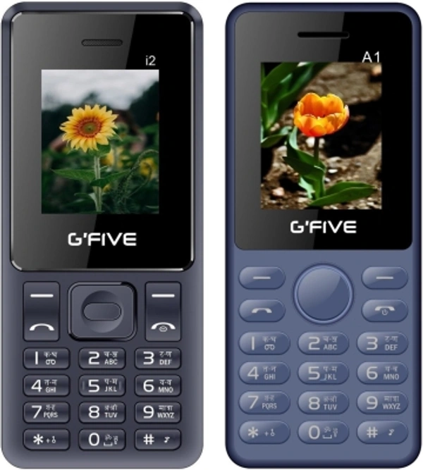 G Five Combo Of 2 GFive i2 & A1 Combo of TwoColor: Black : Black Orange, Black : Blue, Dark Blue : Black Orange, Dark Blue : Blue32 MB RAM | 32 MB ROM | Expandable Upto 16 GB4.57 cm (1.8 inch) Display0.3MP Rear Camera1000 mAh Battery7 Days Replacement Policy, No questions asked. - Black, standered