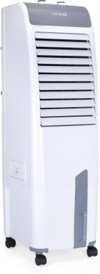 Caroma 29 L Croma 29 L Tower Air CoolerColor: Grey, WhiteCapacity: 29 LCooling Area: 280 sq ftAir Throw: 28 ftHeight: 113 cmTank Capacity: 29 LPower Consumption - Cooling: 155 W3 Speed SettingsType: Tower7 Days Replacement Policy, No questions asked. - white, standered