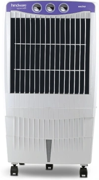 Hindware 85 L Desert Air CoolerColor: LavenderCapacity: 85 LCooling Area: 450 sqftAir Throw: 40 ftHeight: 1100 mmTank Capacity: 85 LPower Consumption - Cooling: 200 W3 Speed SettingsType: Desert7 Days Replacement Policy, No questions asked. - Multicoulor, standered
