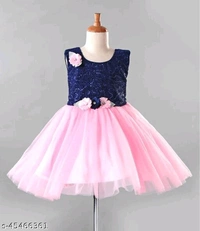 Stylolook Cute Elegant Girls Frocks & DressesFabric: NetSleeve Length: SleevelessPattern: EmbellishedMultipack: SingleSizes:4-5 Years, 5-6 Years, 6-7 Years, 7-8 Years - Multicoulor, 4 To 8 years