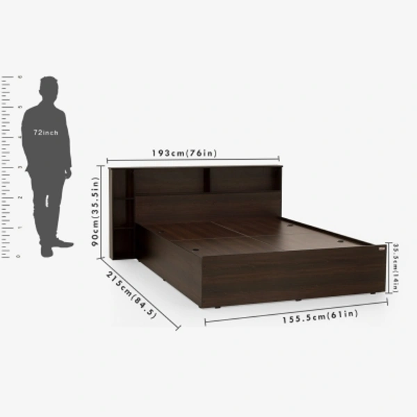 Stylolook Double Beds - Brown, king