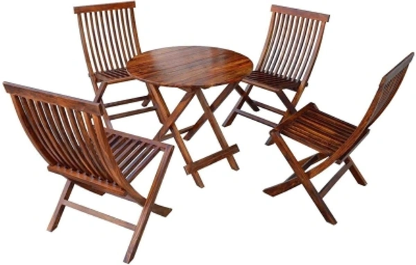 Woodware Brown Solid Wood Table & Chair SetPrimary Color: BrownDIY - Basic assembly to be done with simple tools by the customer, comes with instructions.10 Days Replacement Policy, No questions asked. - Brown, standard