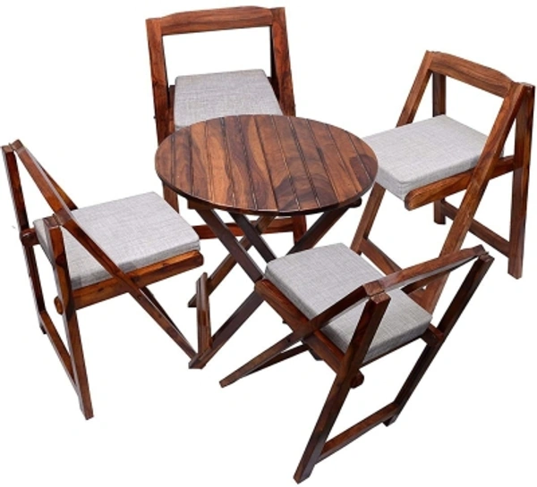 Woodware Walnut Finish Solid Wood Table & Chair SetPrimary Color: BrownDIY - Basic assembly to be done with simple tools by the customer, comes with instructions.10 Days Replacement Policy, No questions asked. - Brown, standard