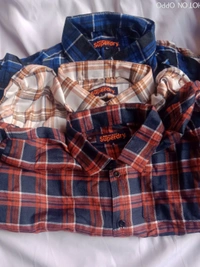 Super Dry Combo Of 3 🛍️ Pure Cotton Men's Shirts - Multicolored, L