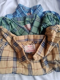 Red Hanger Combo Of 3 Pieces🛍️Men's Cotton Shirts - Multicolored, M,L,Xl
