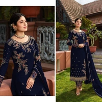 Stylolook Ladies Designer Pakistani Suit - Multicolour, Free