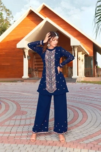 Stylolook Ladies Dyna Designer Pakistani Suit - Multicolour, Free