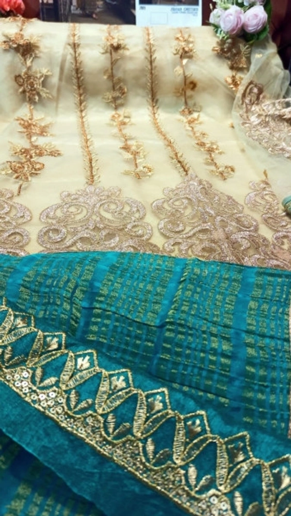 Charmlook Ladies Peacock Designer Pakistani Suit - Multicolour, As in Description