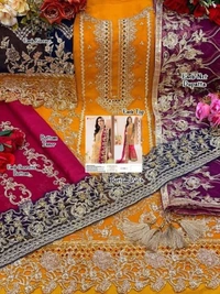 Stylolook Brand Ladies Impoted Designer Suit  - Multicolour , As in Description