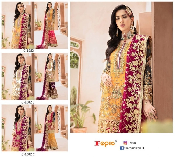 Stylolook Brand Ladies Impoted Designer Suit  - Multicolour , As in Description