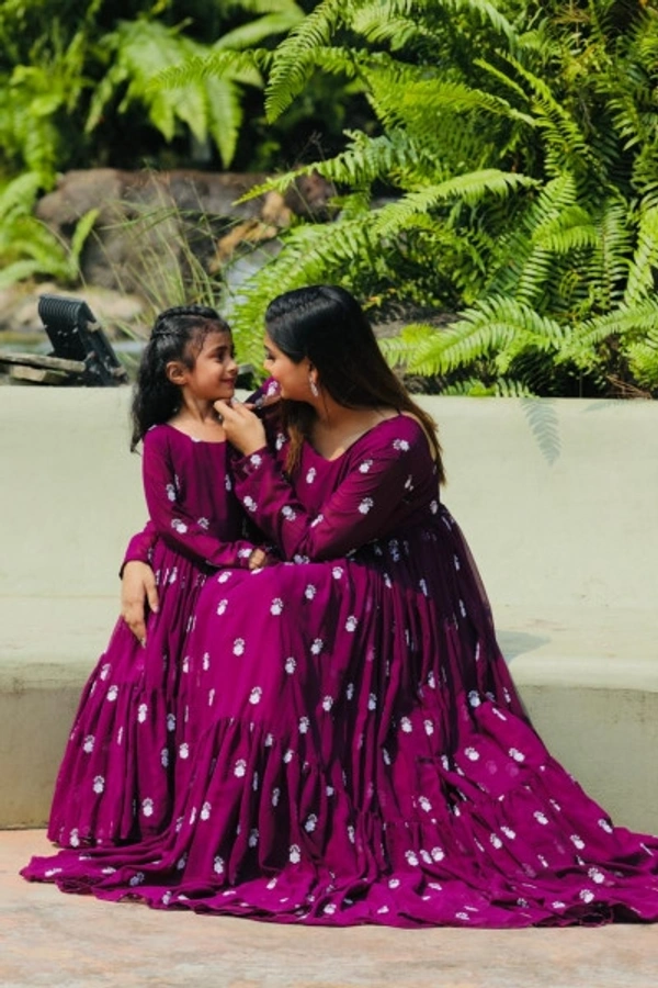Stylolook Brand Combo Of Mother and Kids Designer Suit - Multicolour, As in Description