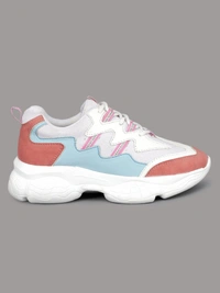 Stylolook Oneshine Chunky Sole White Sneaker - Multicolour, 6,7,8,9,10