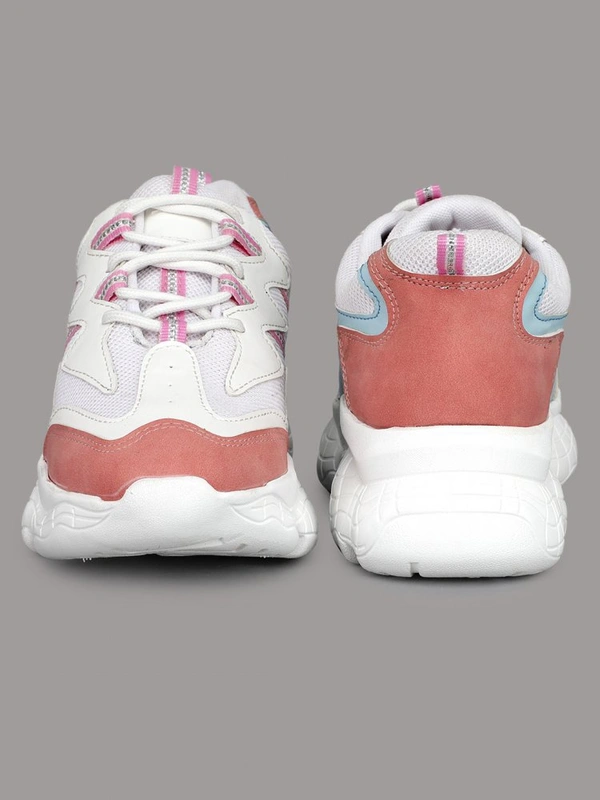 Stylolook Oneshine Chunky Sole White Sneaker - Multicolour, 6,7,8,9,10