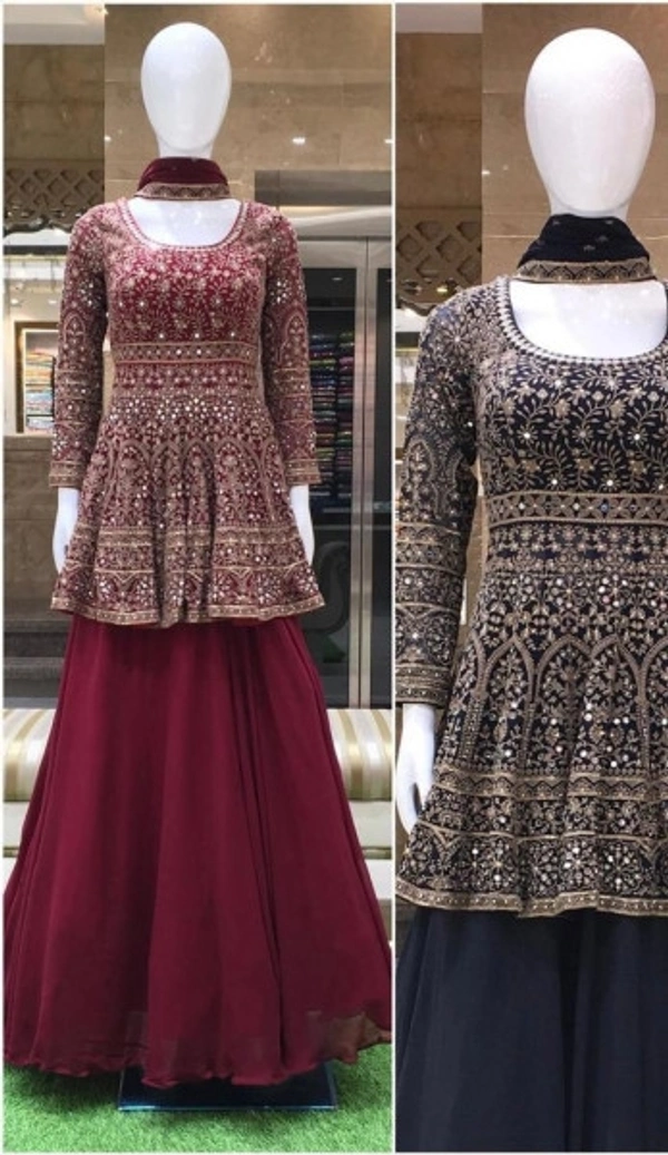 Charamlook Indo Western Ladies Personality Partyware - Multicolored look, Free size Full stiched