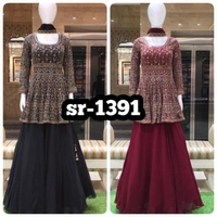 Charamlook Indo Western Ladies Personality Partyware - Multicolored look, Free size Full stiched