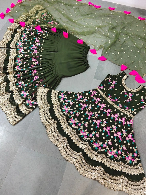 Charamlook Bridel Lehanga - Multicolours, As in Description