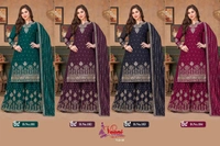 Charamlook Queen Fency Top With Plazo - Multicolour, As in Description