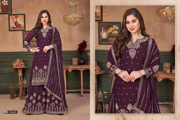 Charamlook Queen Fency Top With Plazo - Multicolour, As in Description