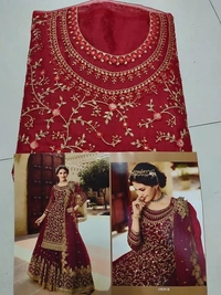 Stylolook Brand Stylo Top With Dupatta Plus Gown - Multicolour, As in Description