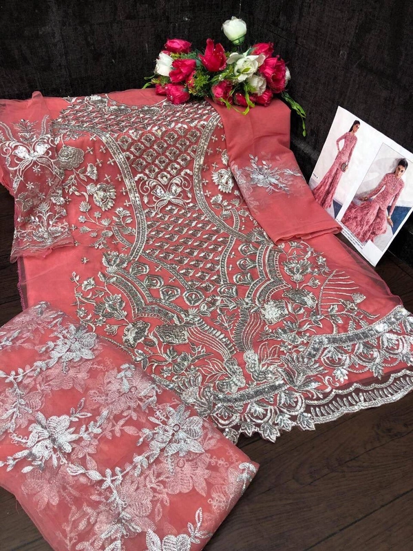 Stylolook Brand Latest Pakistani Designer Suit - Multicolour, As in Discription