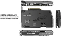 Zotac ZOTAC GAMING GeForce RTX 3070 Twin Edge OC 8GB GDDR6 256-bit 14 Gbps PCIE 4.0 Gaming Graphics Card, IceStorm 2.0 Advanced Cooling, White LED Logo Lighting, ZT-A30700H-10P - black