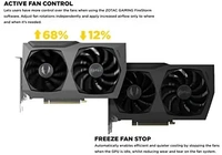 Zotac ZOTAC GAMING GeForce RTX 3070 Twin Edge OC 8GB GDDR6 256-bit 14 Gbps PCIE 4.0 Gaming Graphics Card, IceStorm 2.0 Advanced Cooling, White LED Logo Lighting, ZT-A30700H-10P - black