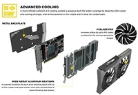 Zotac ZOTAC GAMING GeForce RTX 3070 Twin Edge OC 8GB GDDR6 256-bit 14 Gbps PCIE 4.0 Gaming Graphics Card, IceStorm 2.0 Advanced Cooling, White LED Logo Lighting, ZT-A30700H-10P - black