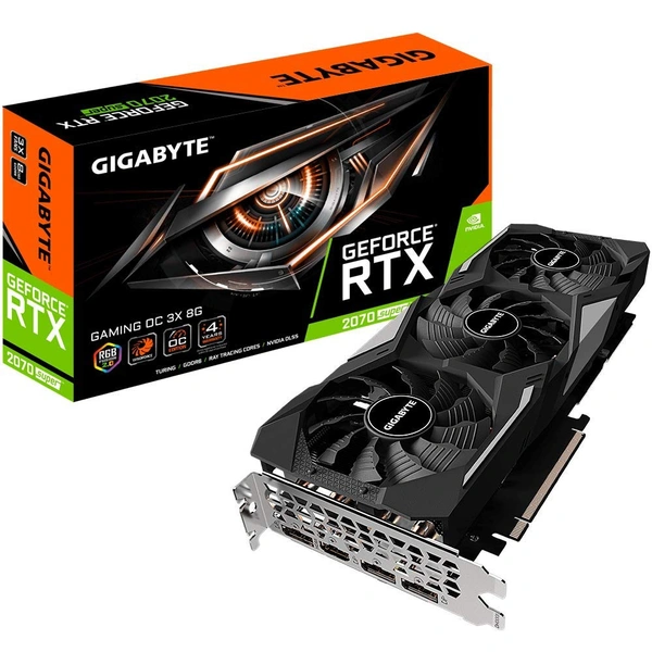 Gigabyte GeForce RTX 2070 Super Gaming OC 8G Graphics Card, 3X Windforce Fans, 8GB 256-Bit GDDR6, GV-N207SGAMING OC-8GD Video Card