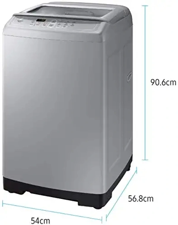 Samsung 6.5 Kg Fully-Automatic Top Loading Washing Machine (WA65M4101HY/TL, Silver, center jet technology)