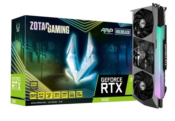 Zotac Gaming GEFORCE RTX 3090 AMP Extreme Holo 24GB GDDR6X, 384 bit, Three DP + HDMI