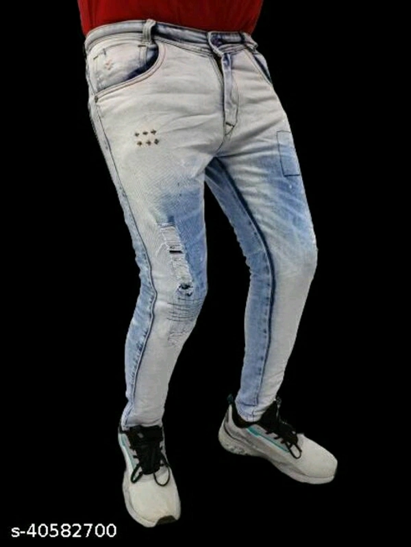 Fashionable Unique Men Jeans - 32