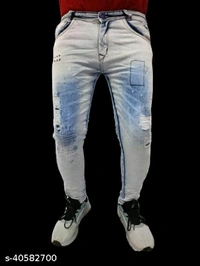 Fashionable Unique Men Jeans - 36