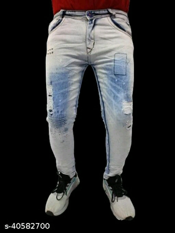Fashionable Unique Men Jeans - 36