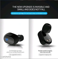 TWS A6s Bluetooth Earbuds - Black, Free