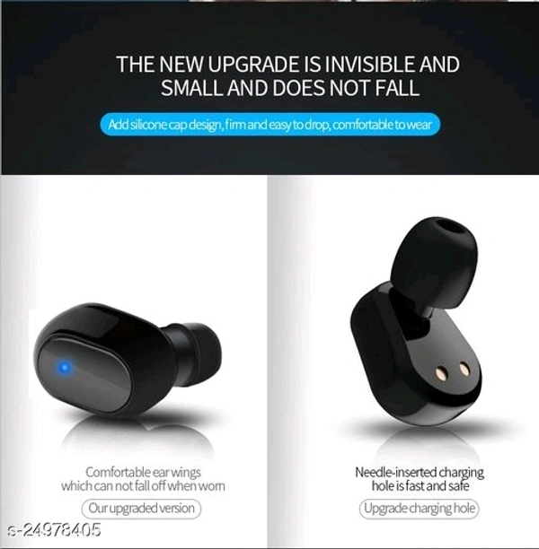 TWS A6s Bluetooth Earbuds - Black, Free